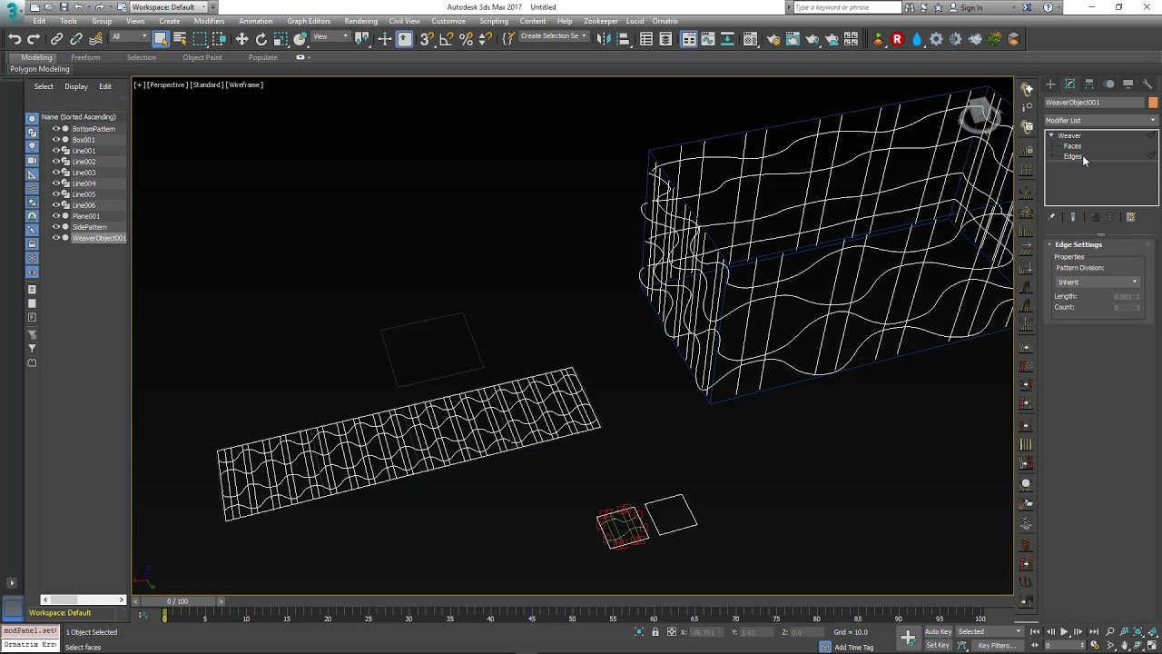 Ornatrix 3dsmax: Procedural rattan basket using Weaver