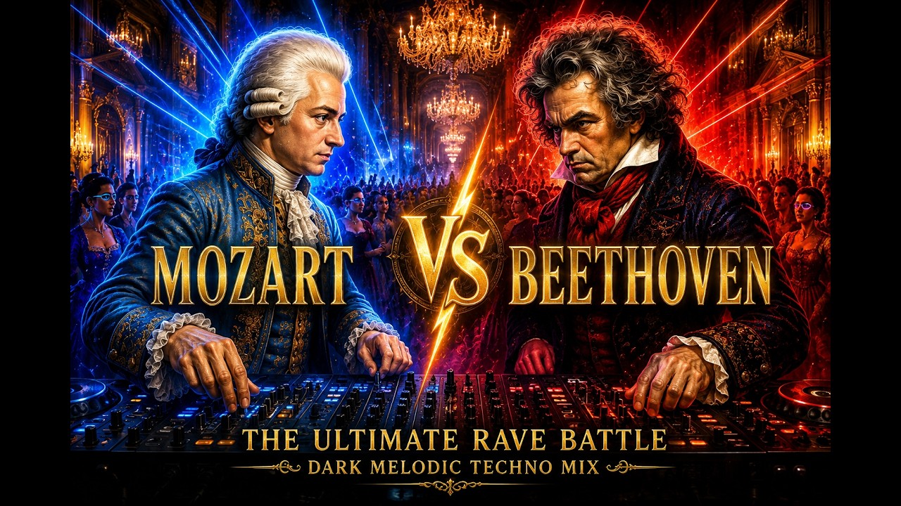BEETHOVEN vs MOZART TECHNO BATTLE | Dark Classical Techno Mix