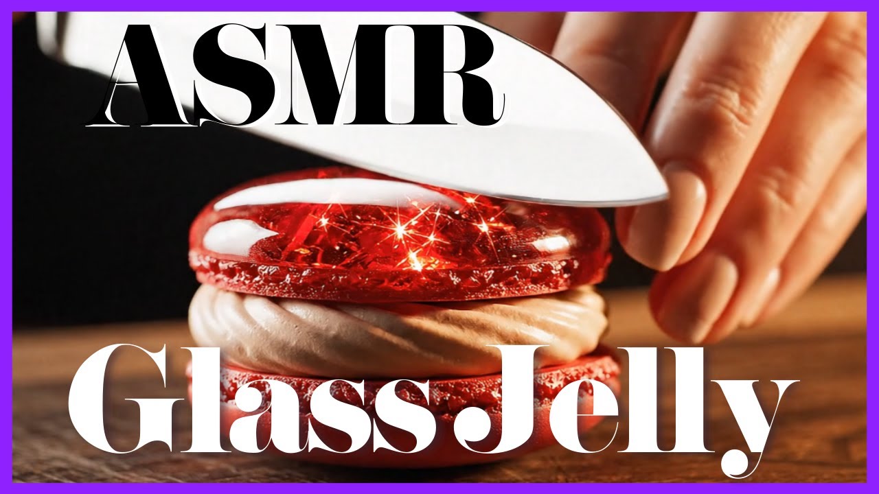 AI ASMR Glass Cutting 유리채소 자르기 , Sound  Sleep& Focus Ambience #asmrglass  #aiart   #glasscutting#먹방
