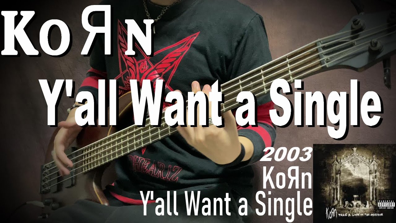KoRn - Y'all Want a Single Bass cover [Take A Look In The Mirror]