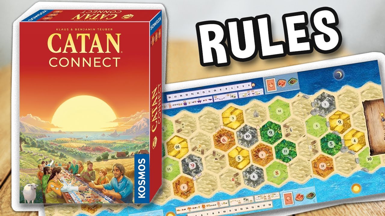How to play CATAN CONNECT game (official rules, instructions and gameplay) | boardgamesTV x Kosmos