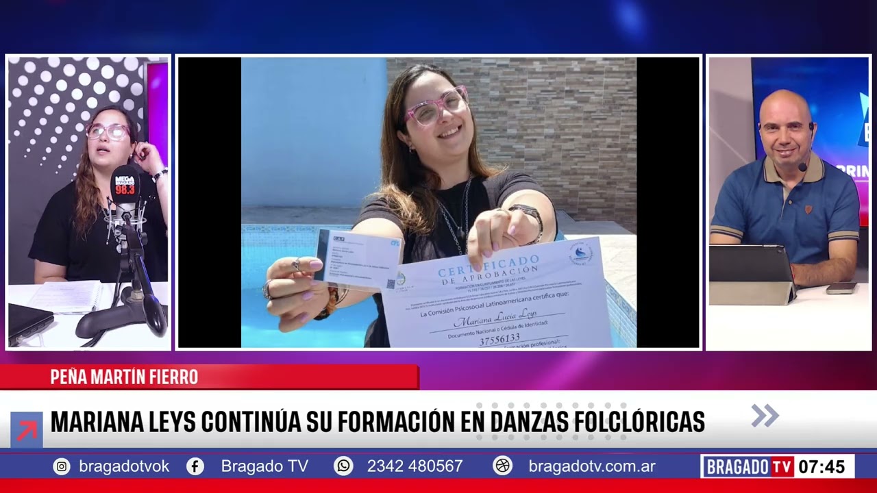 MARIANA LEYS CONTINÚA SU FORMACIÓN EN DANZAS FOLCLÓRICAS