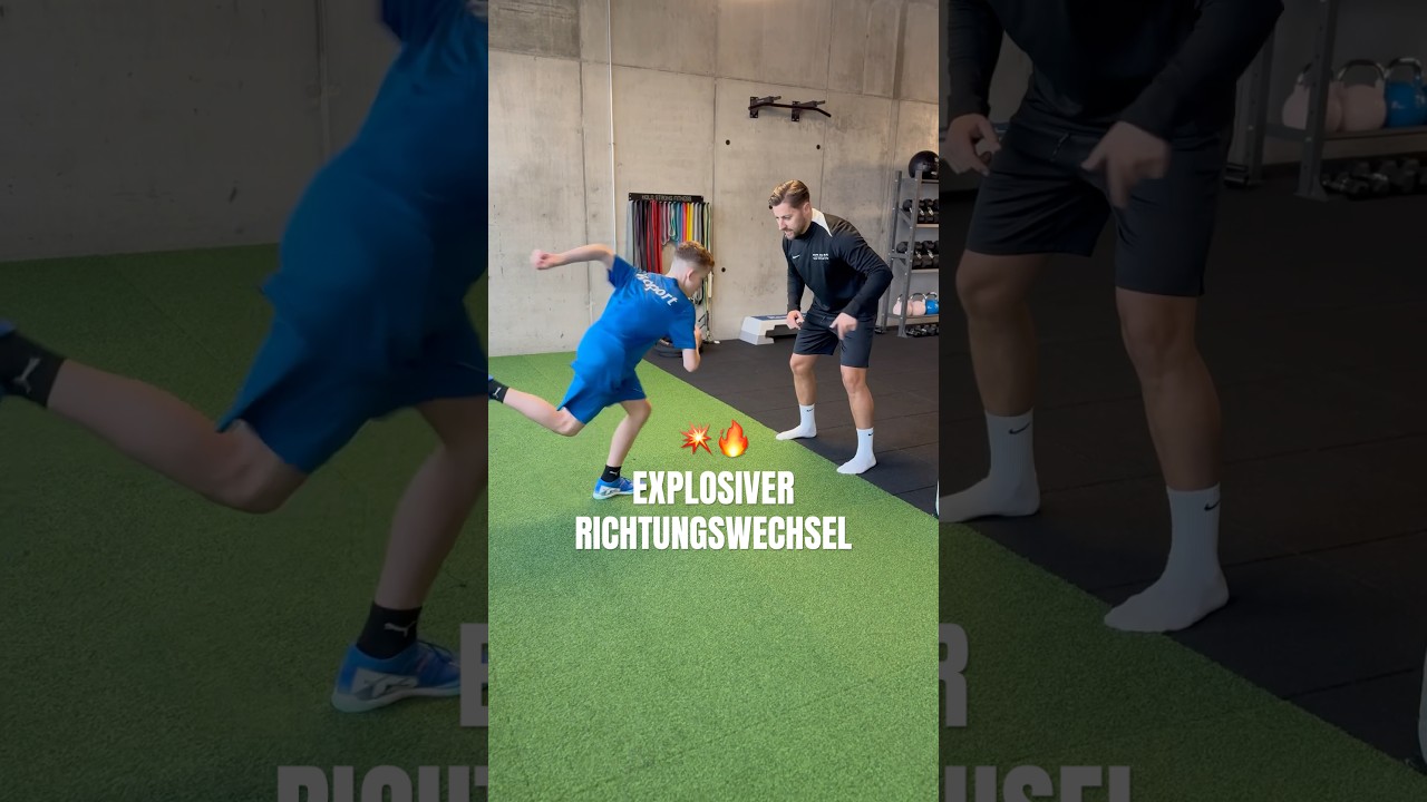 Explosiver Richtungswechsel 💥🔥 #schnellerwerden #schnelligkeit #speed #fussball #athletiktraining