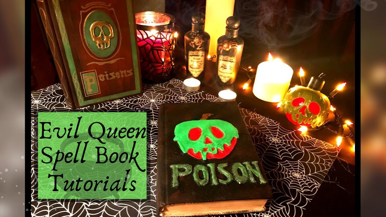 How To Make Evil Queen Spell Books // Poison Apple // DIY Disney Halloween Decorations