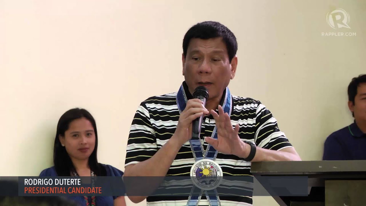 Duterte on Bong Revilla's plunder case