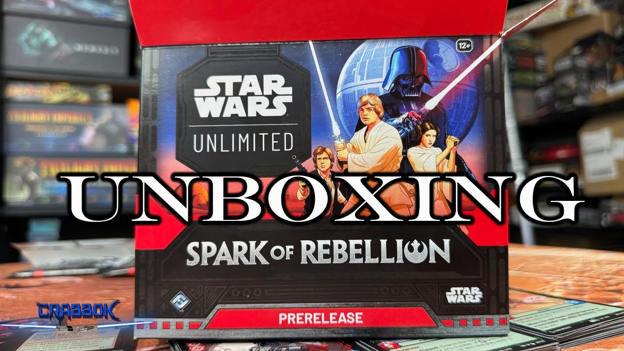 Star Wars Unlimited Spark of Rebellion Pre-Release Booster Box Unboxing