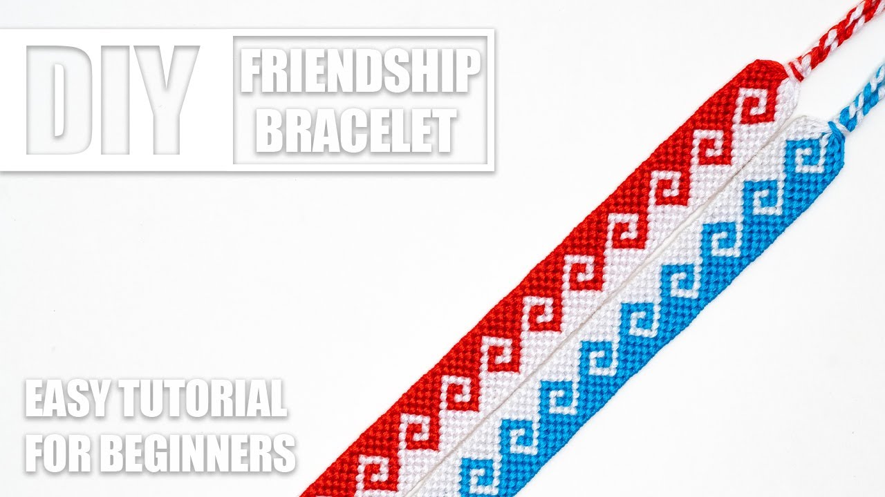 Greek Wave Spiral Macrame Friendship Bracelet | Easy Tutorial for Beginners