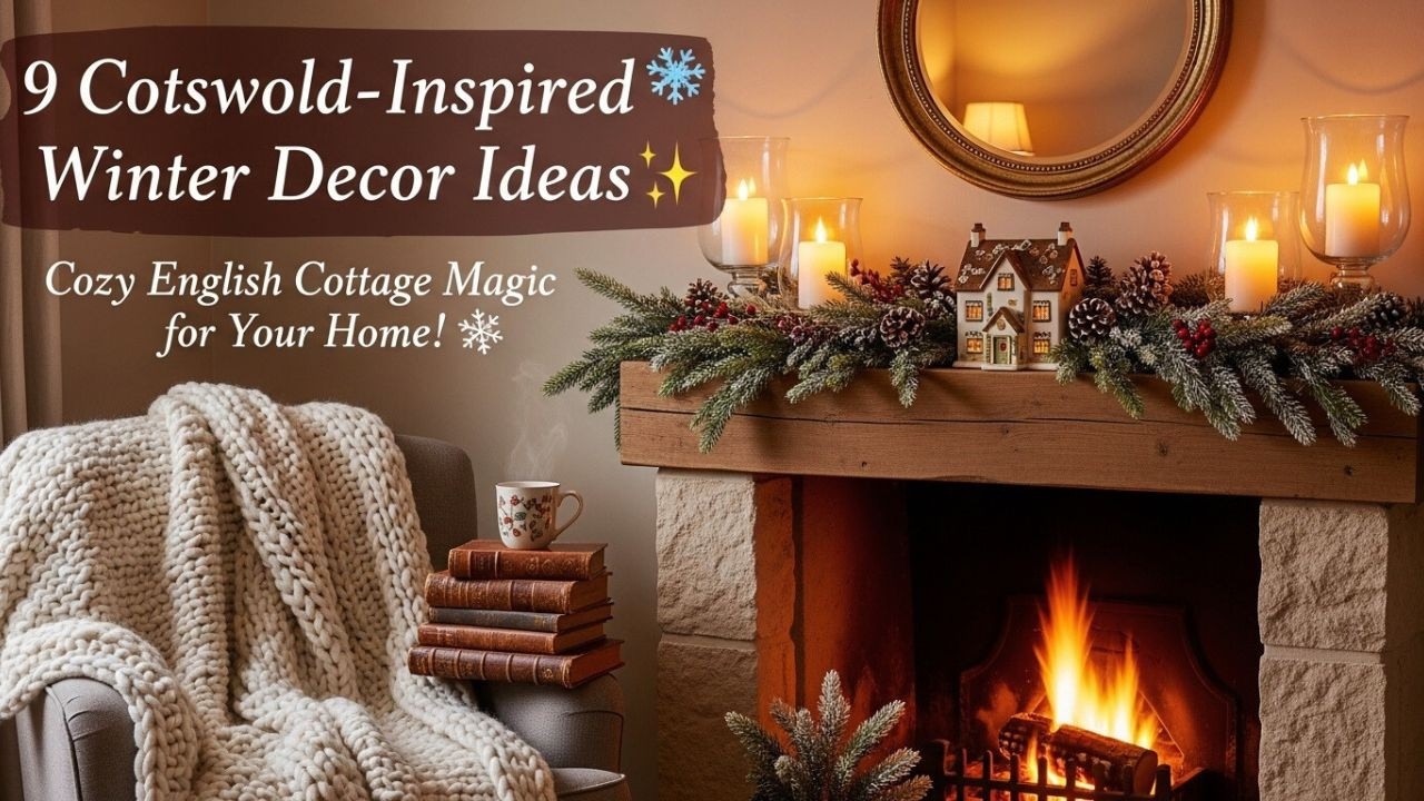 Cotswold Winter Magic ❄️ 9 Charming Decor Ideas for a Warm & Cozy Home!