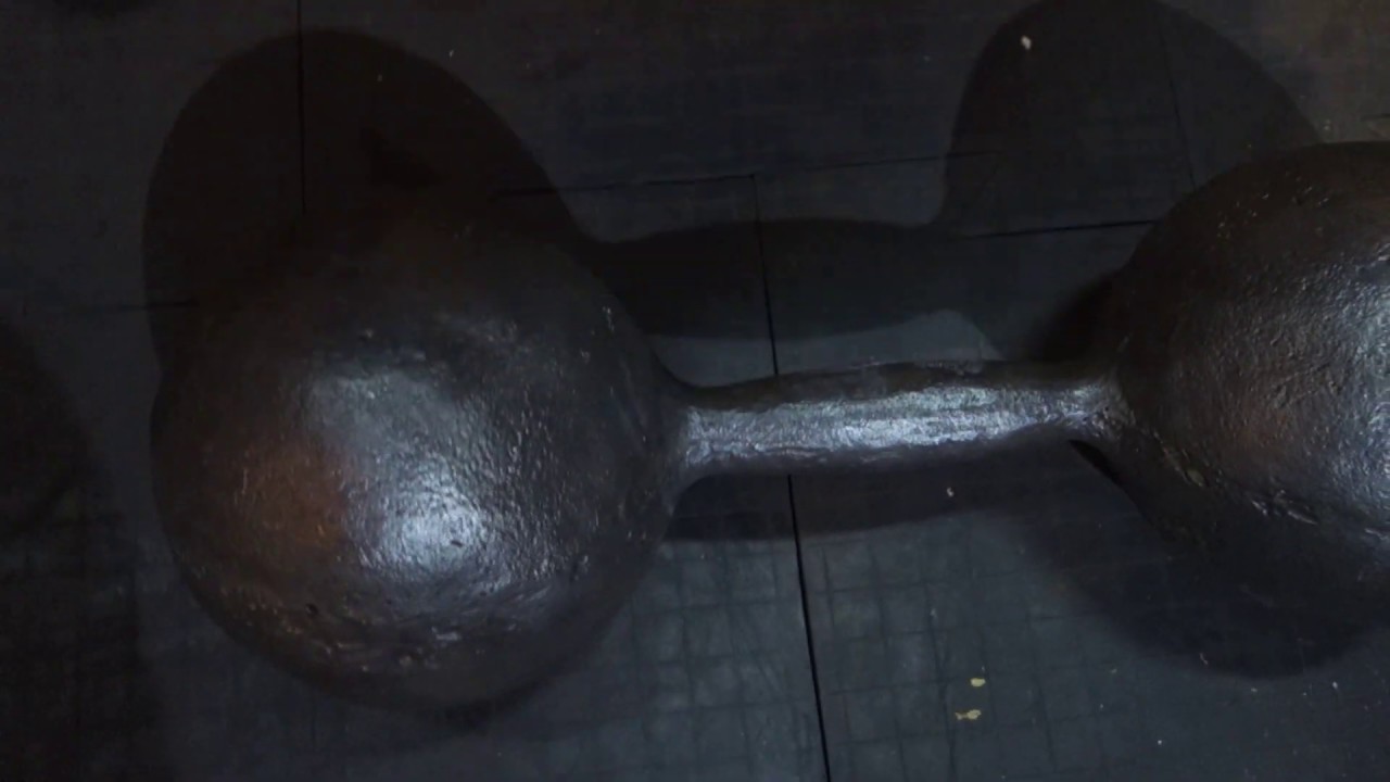 ОБЗОР ТЯЖЁЛОЙ СТАРИННОЙ ШАРОВОЙ ГАНТЕЛИ REVIEW OF HEAVY OLD TIME GLOBE DUMBBELL