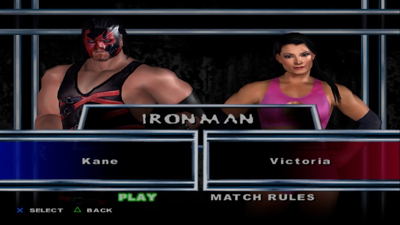 WWE SmackDown! Here Comes the Pain - Kane VS Victoria (IRONMAN)