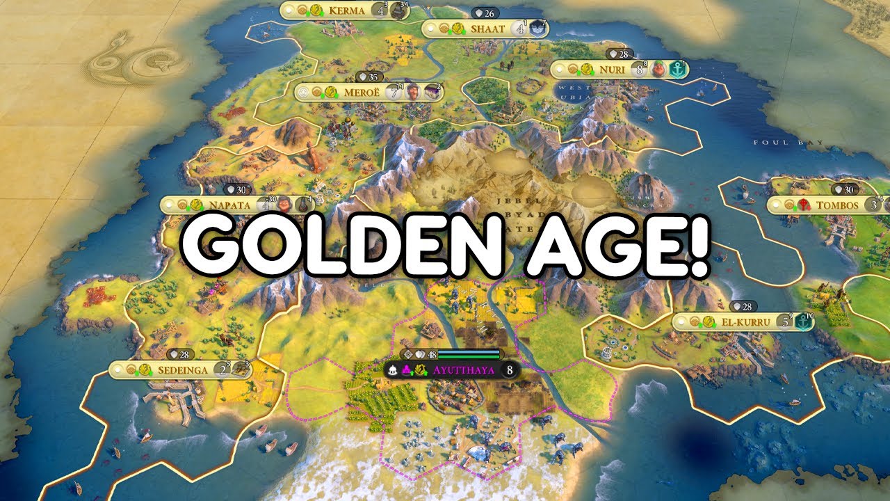 I do love a Monumentality Golden Age - Civ 6 Nubia