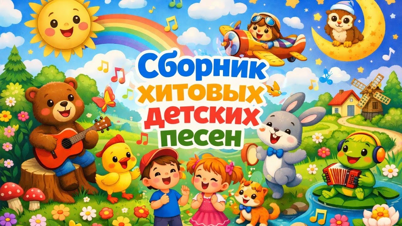 Сборник веселых детских песенок