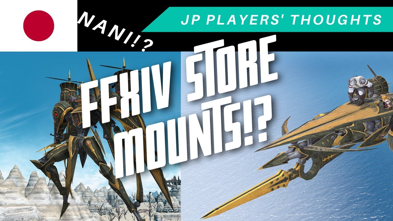 What do JP players think about the FFXIV Cruise Chaser store mount?