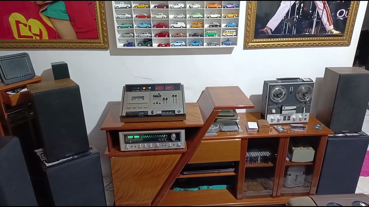 Tape deck Akai GXC-75D Caixa Polyvox opus 90 e Caixa Gênesis model 1