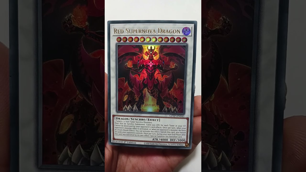 Yu-Gi-Oh! 遊☆戯☆王 Red Super-Nova Dragon (Ultra Rare)😍🐉 #yugioh #tcg #shorts #collectors #konami