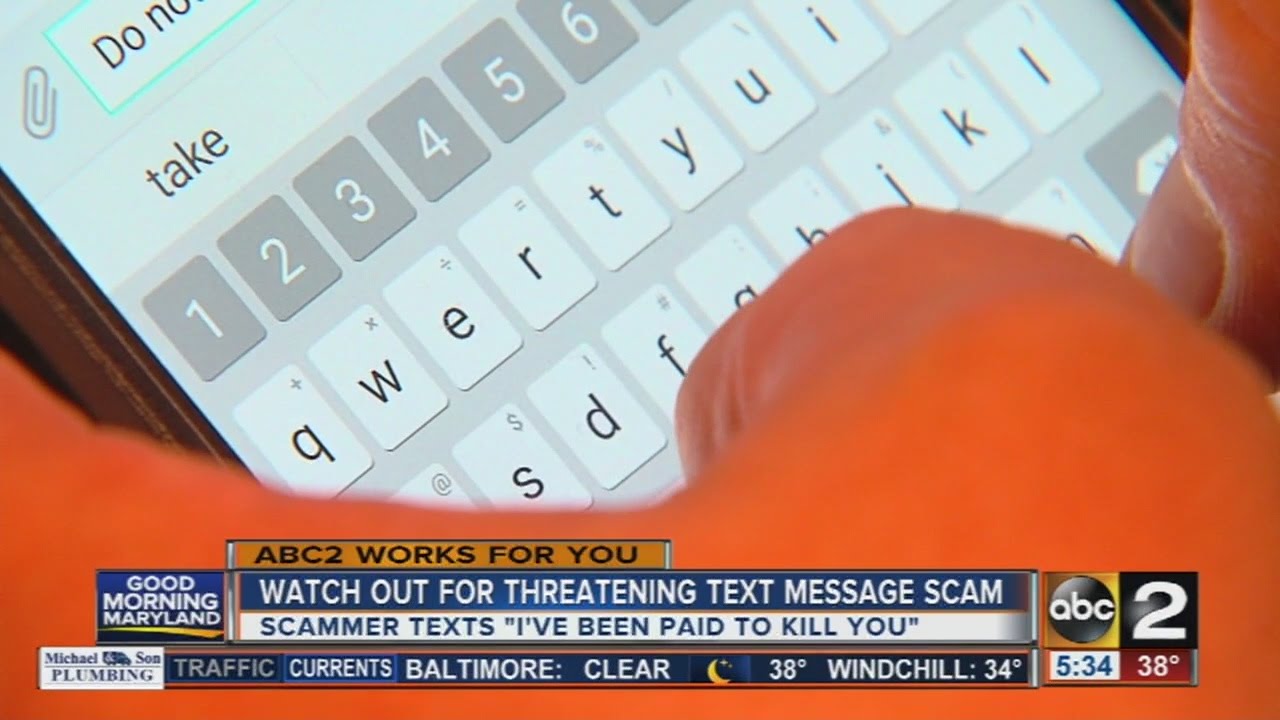 Police warn of threatening text message scam in Maryland