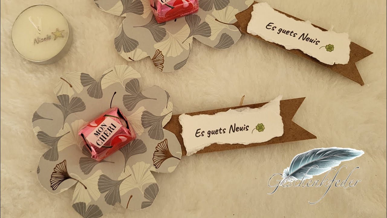 Glückskleeblatt mit Mon Chéri | 724. DIY-Kreativ-Idee