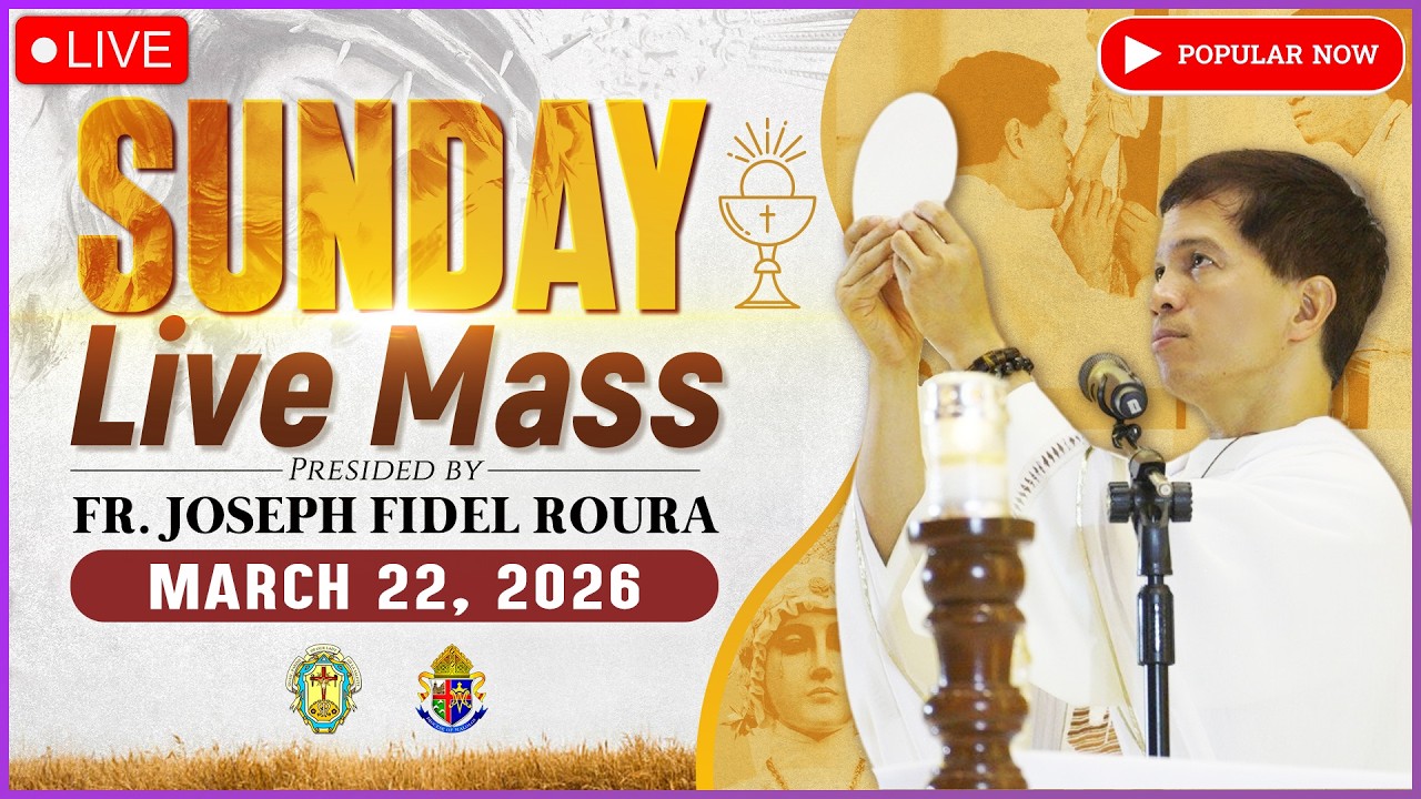 SUNDAY FILIPINO LIVE MASS TODAY ONLINE II MARCH 22, 2026 II FR. FIDEL ROURA