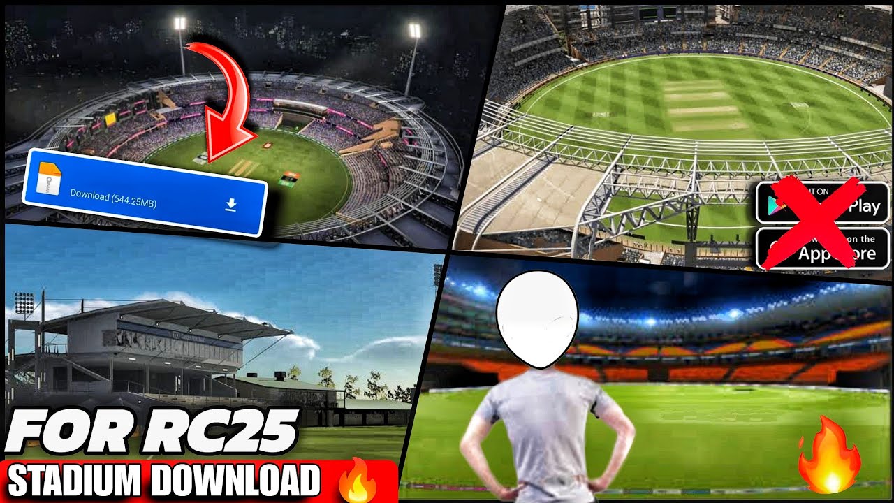 Real Cricket 25 All Stadium | Download In One File