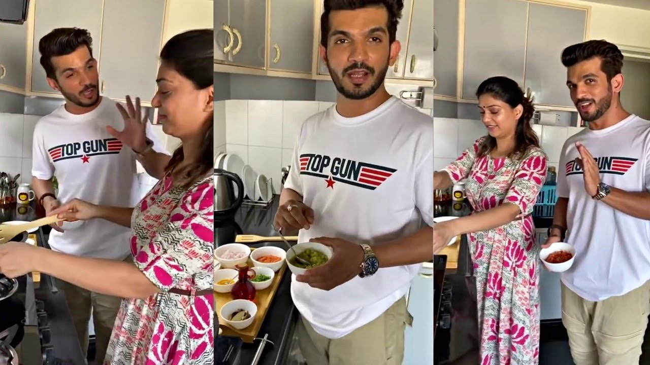 Arjun Bijlani Cooking Special Dish With Wife Neha For Son Ayaan Bijlani😍
