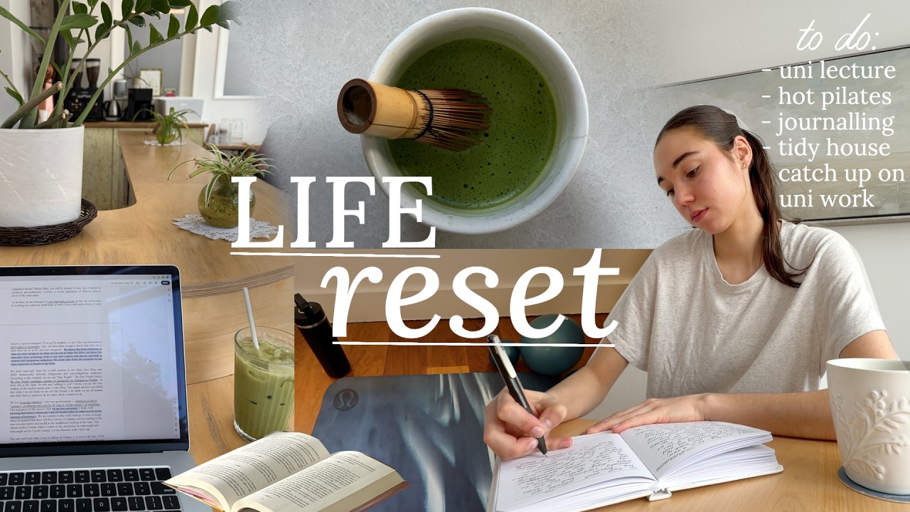 quarterly life reset 🍵 | getting my life together, productive uni days & setting new goals