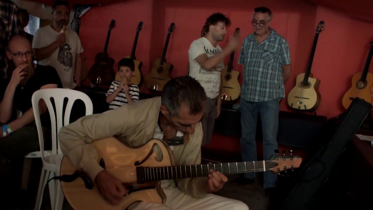 Angelo Debarre plays archtop guitar amazing (Echo d'Artistes)