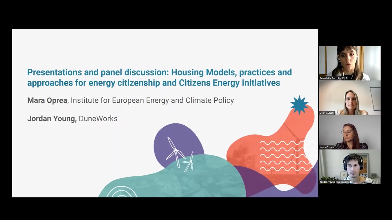 Building energy citizenship – Inclusive housing approaches for energy citizenship (recording)