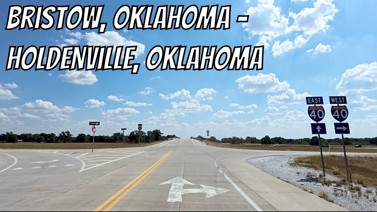 Bristow, Oklahoma to Holdenville, Oklahoma! Drive with me on an Oklahoma highway!