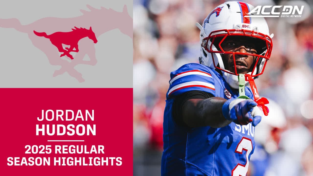 Jordan Hudson 2025 Regular Season Highlights | SMU Wide Receiver
