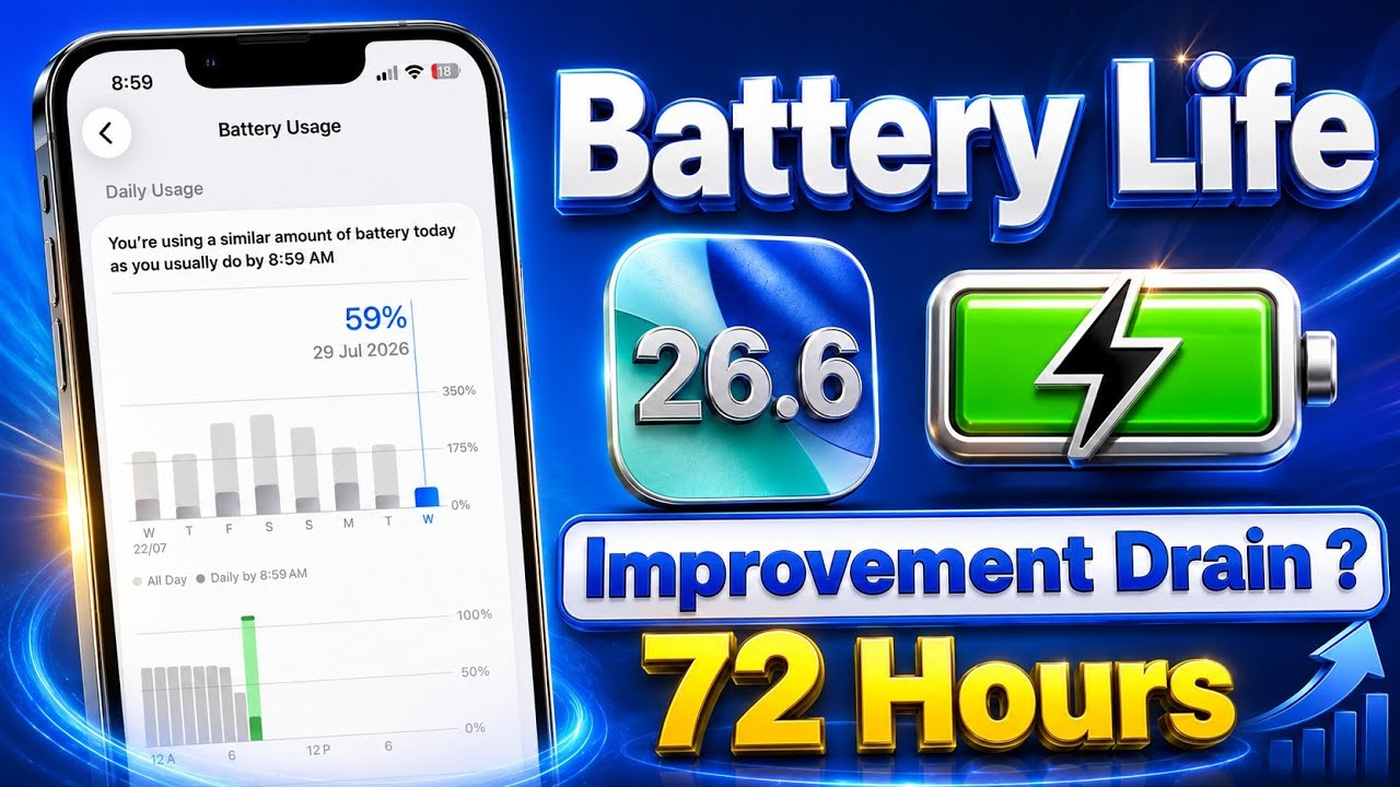 Important 🚨 iOS 26.6 update battery life | iOS 26.6 stable update battery review | iOS 26.6 battery