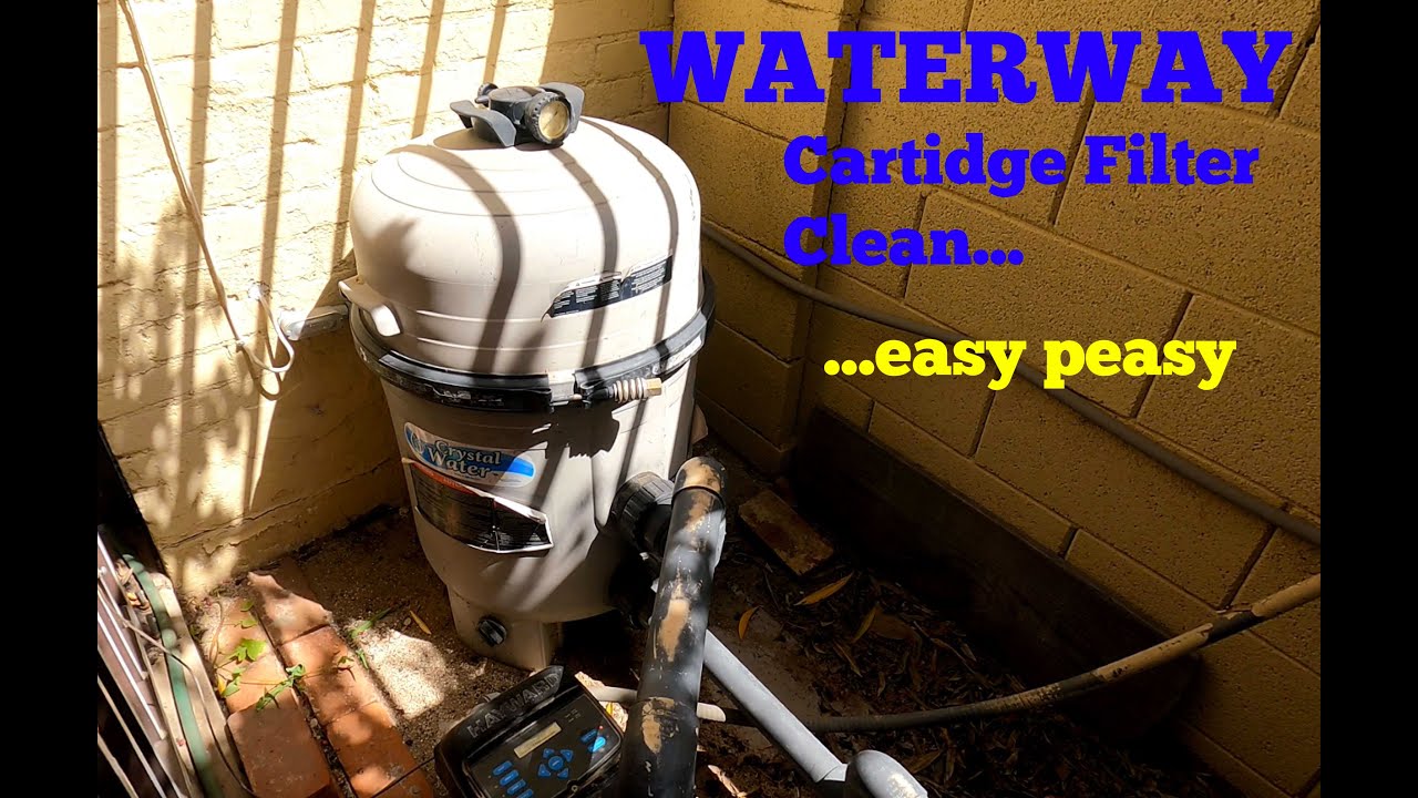 WATERWAY 425 SqFt Crystal Water Cartridge Filter - CLEANING