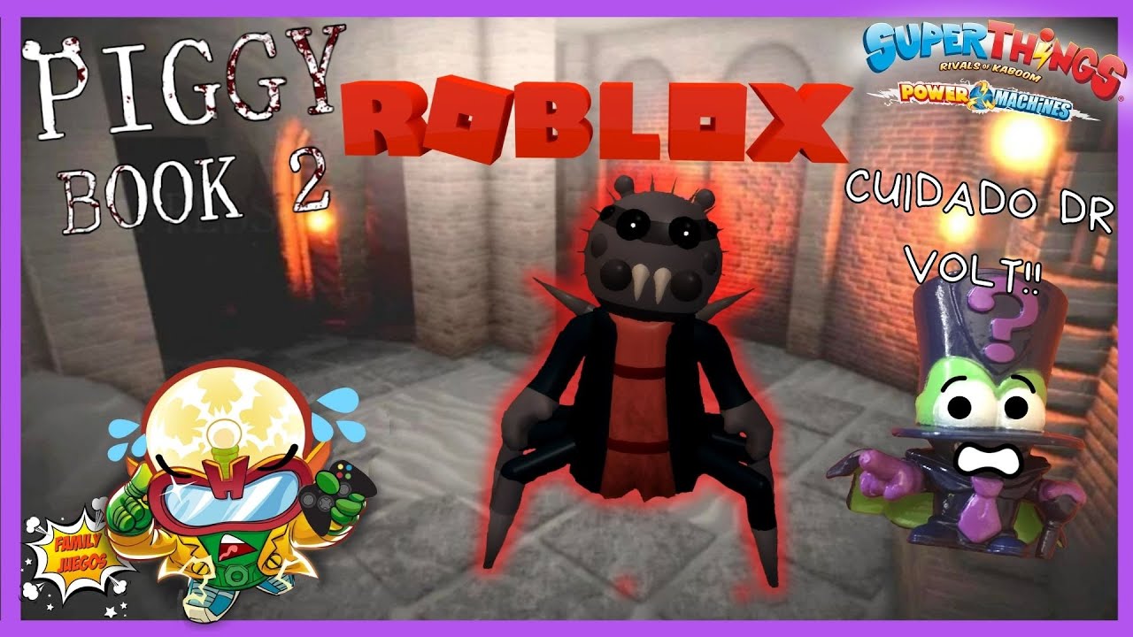 SuperZings Serie 7 huyen de la ARAÑA GIGANTE MUTANTE en ROBLOX Piggy book 2