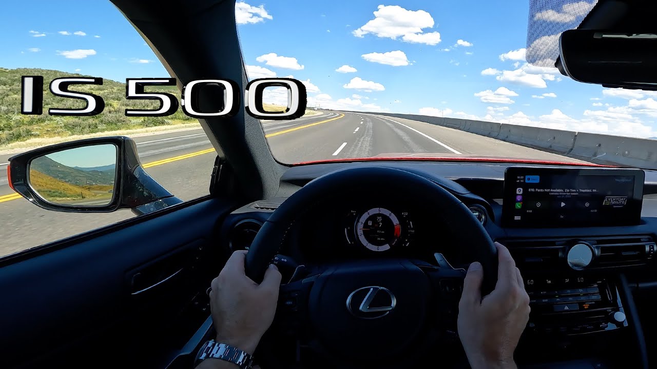 Lexus IS500 POV Drive and V8 sounds - Test Drive | Everyday Driver
