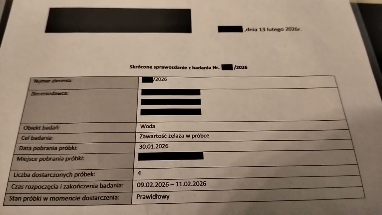 Riese Gontowa. Woda zbadana...wynik jest... ale temat dalej daje do...🤔
