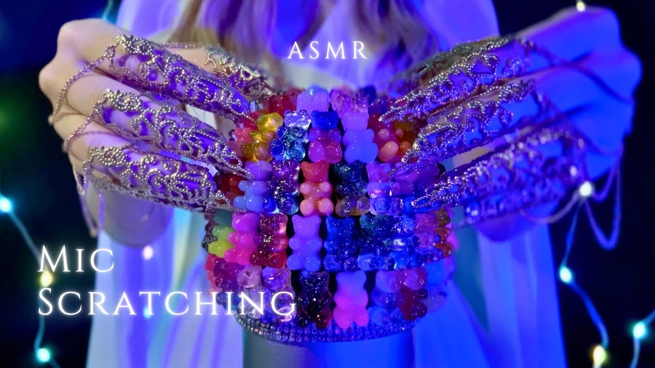 ASMR Mic Scratching and Tapping🌙Low light for Sleep🫶(No talking,No mouth sounds)