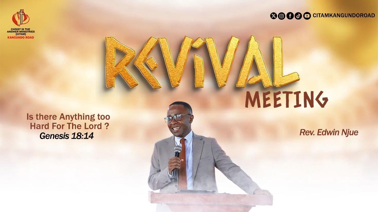 REVIVAL MEETING | Rev. Edwin Njue | 30th Jan 2026 | Church Online