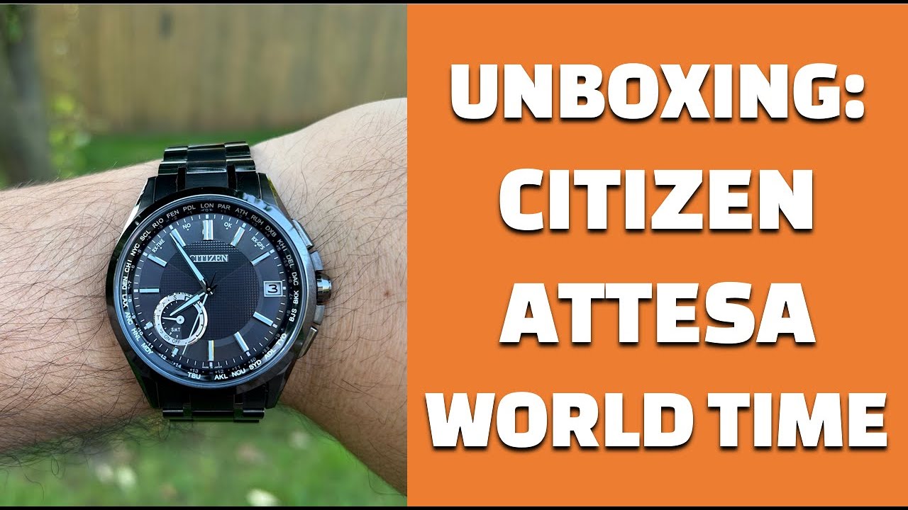 Navigating the Citizen Attesa GPS Satellite Wave with World Time Functionality CC3015-57E