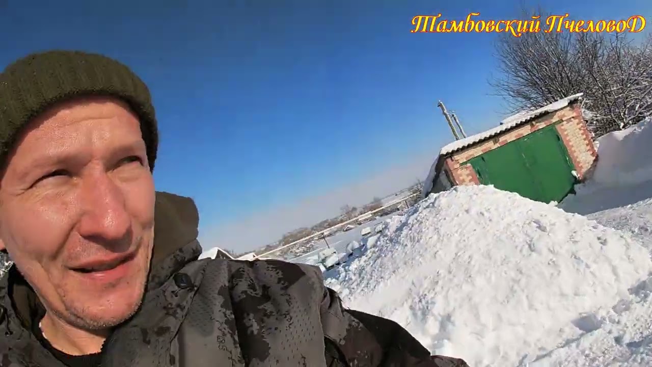 09 февраля - Зимовка пасеки на воле, снег, морозы.... 