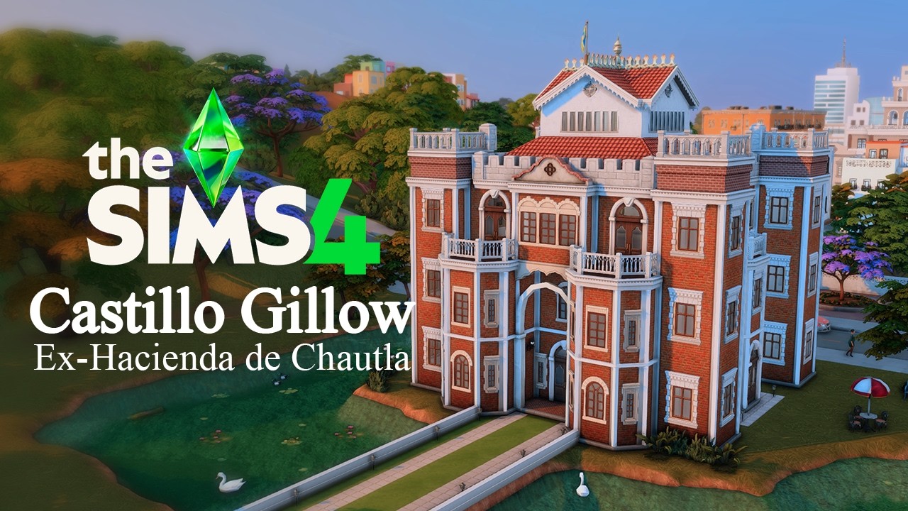 Hice el CASTILLO GILLOW en Los Sims 4 🏰 CONSTRUCCION MEXICANA!
