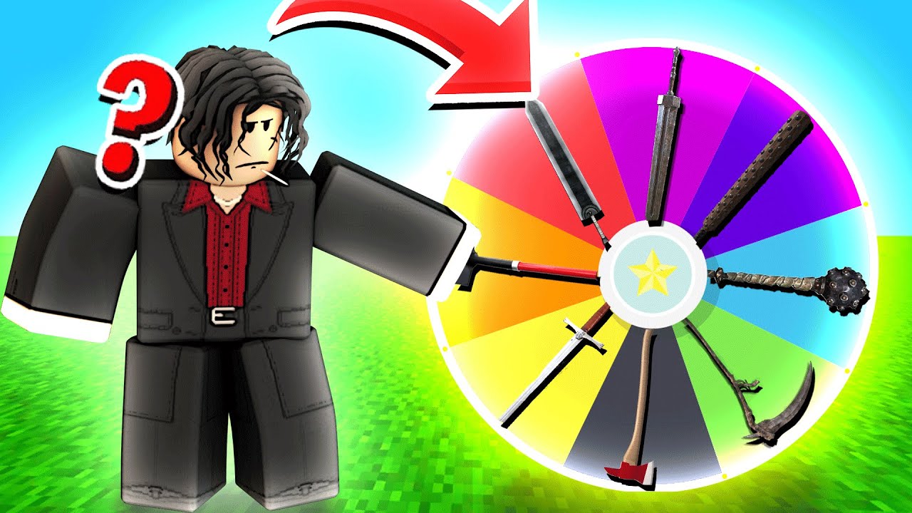 this RANDOM WHEEL chooses my WEAPON in Roblox Combat Warriors