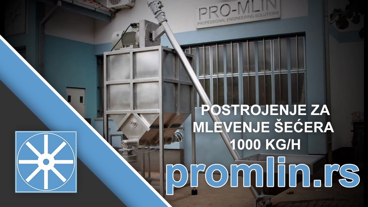 Large Sugar Grinder Machine - Mlin za Šećer 1000 kg/h - promlin.rs