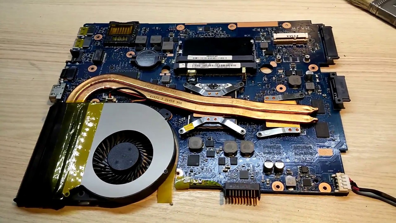 ASUS K55D - РАЗБОРКА, чистка, замена термопасты. Подробнейшая инструкция!