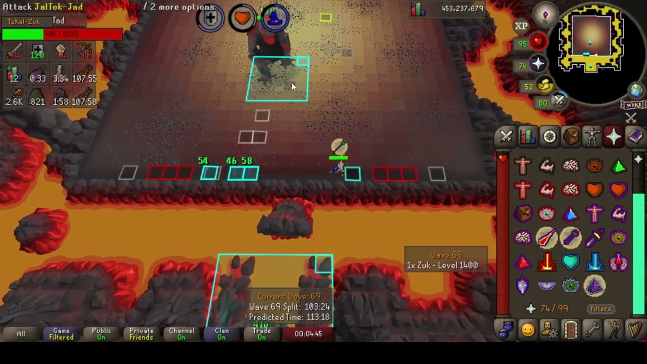 Mage tank inferno - Zuk fight (OSRS)