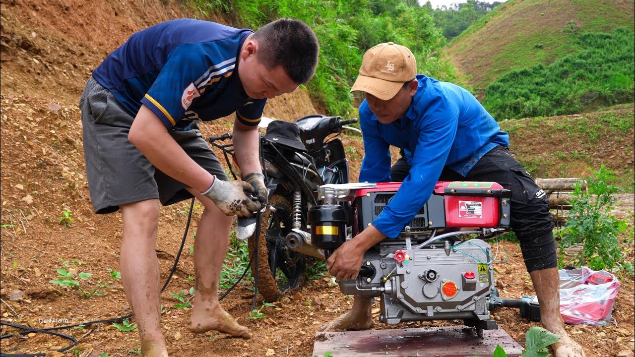 Replace new explosive heads for plows and harrows in preparation for planting the new rice crop