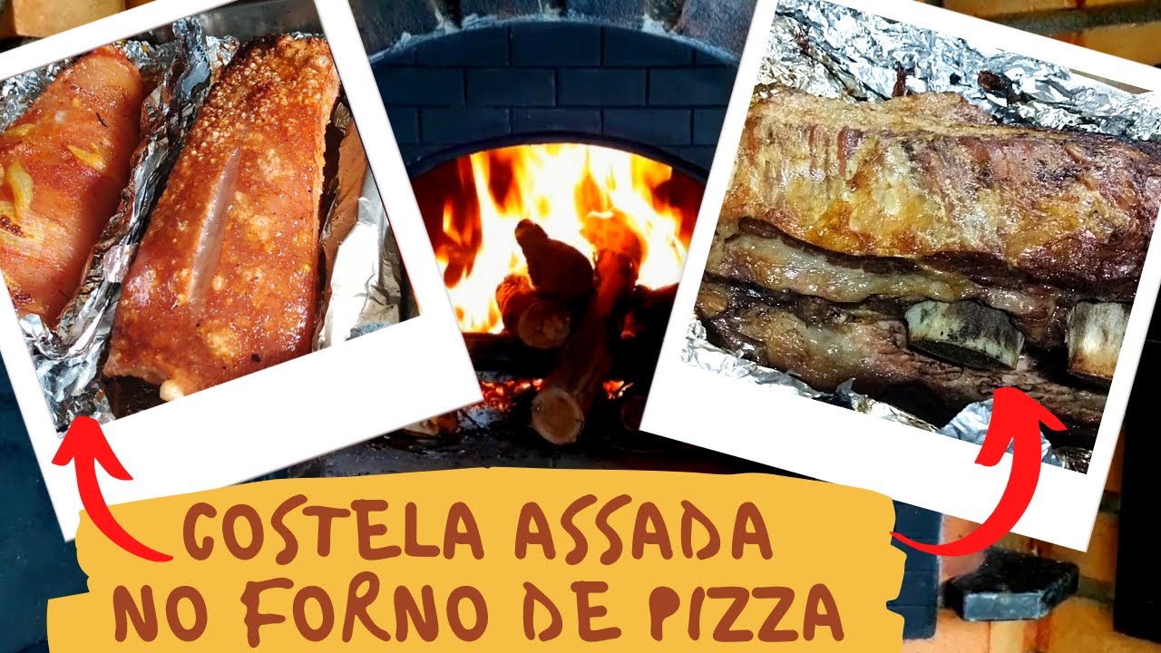 RECEITA DE COSTELA ASSADA NO FORNO DE PIZZA - PRIMEIRA VEZ QUE FIZ E FICOU DELICIOSA