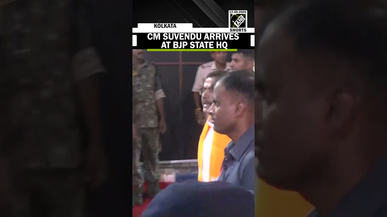 First BJP CM of Bengal, Suvendu Adhikari, arrives at state headquarters for a high-level meeting