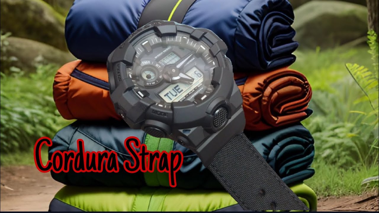 G-Shock Street Smart Utilitarian Ana-Digi Black Cordura GA700BCE-1A 