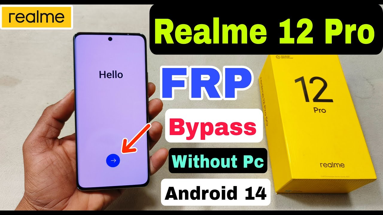Realme 12 Pro FRP Bypass Without Pc | 2024 | Realme CPH3842 FRP Unlock Android 14 |