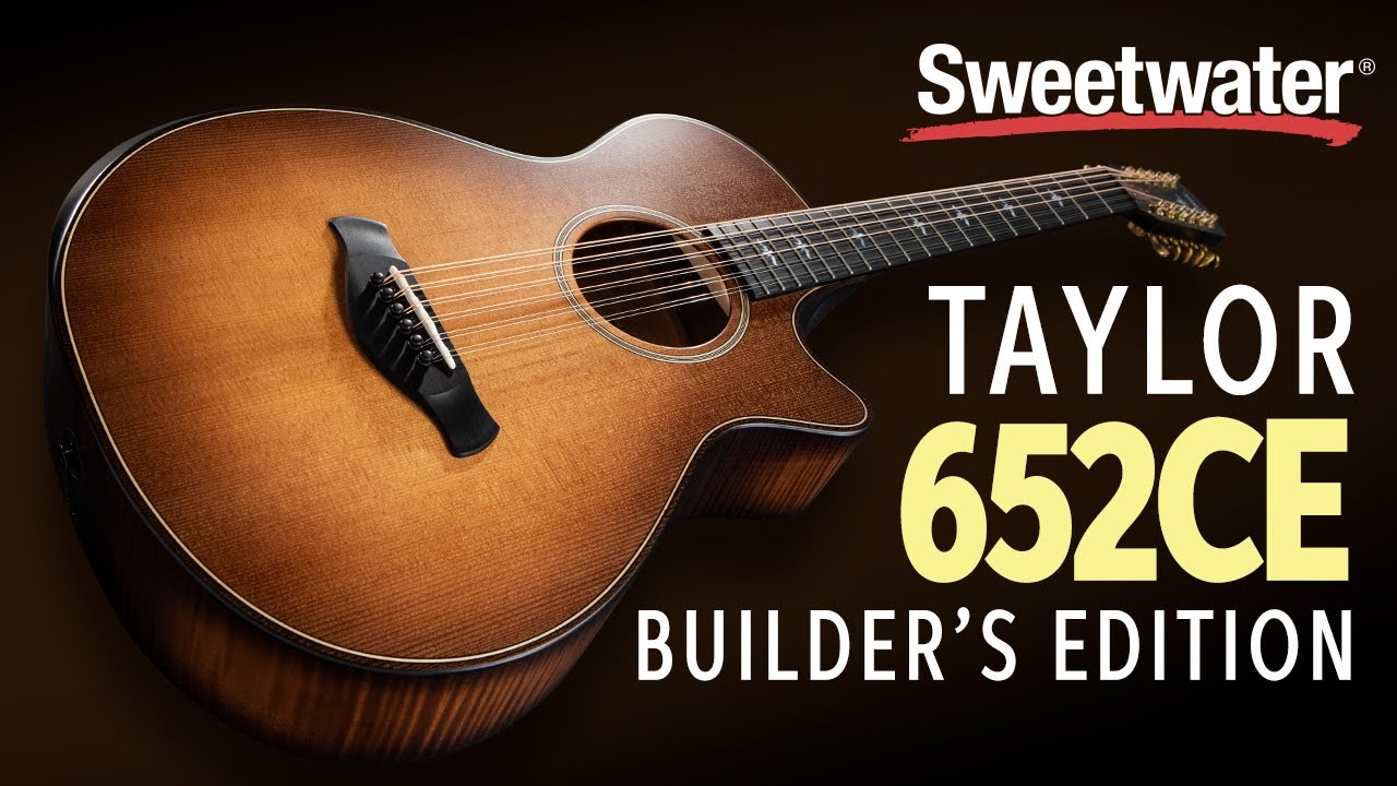Taylor 652ce Builder's Edition 12-string Acoustic-electric Guitar Demo