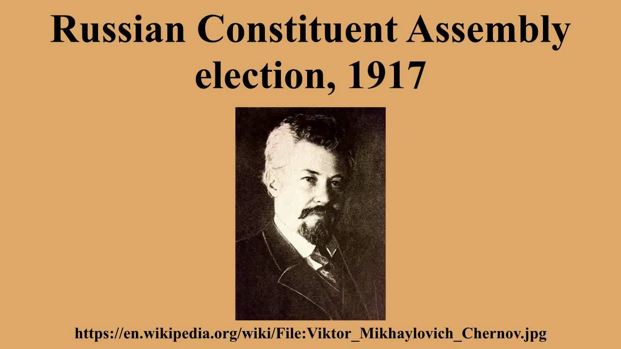 Russian Constituent Assembly election, 1917